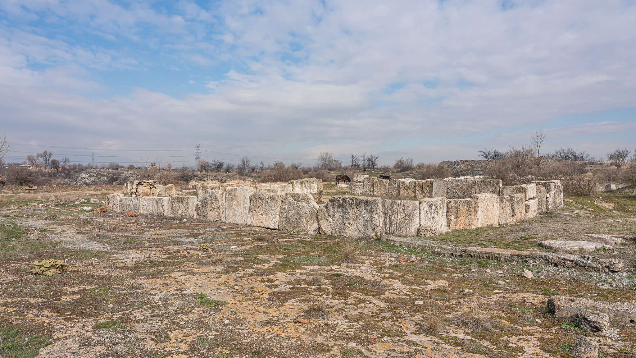 Remains of the ancient city of Colossae near Denizli.